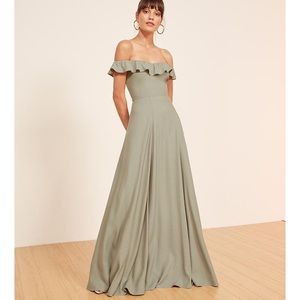 Reformation Seafoam Green Verbena Dress - Petite